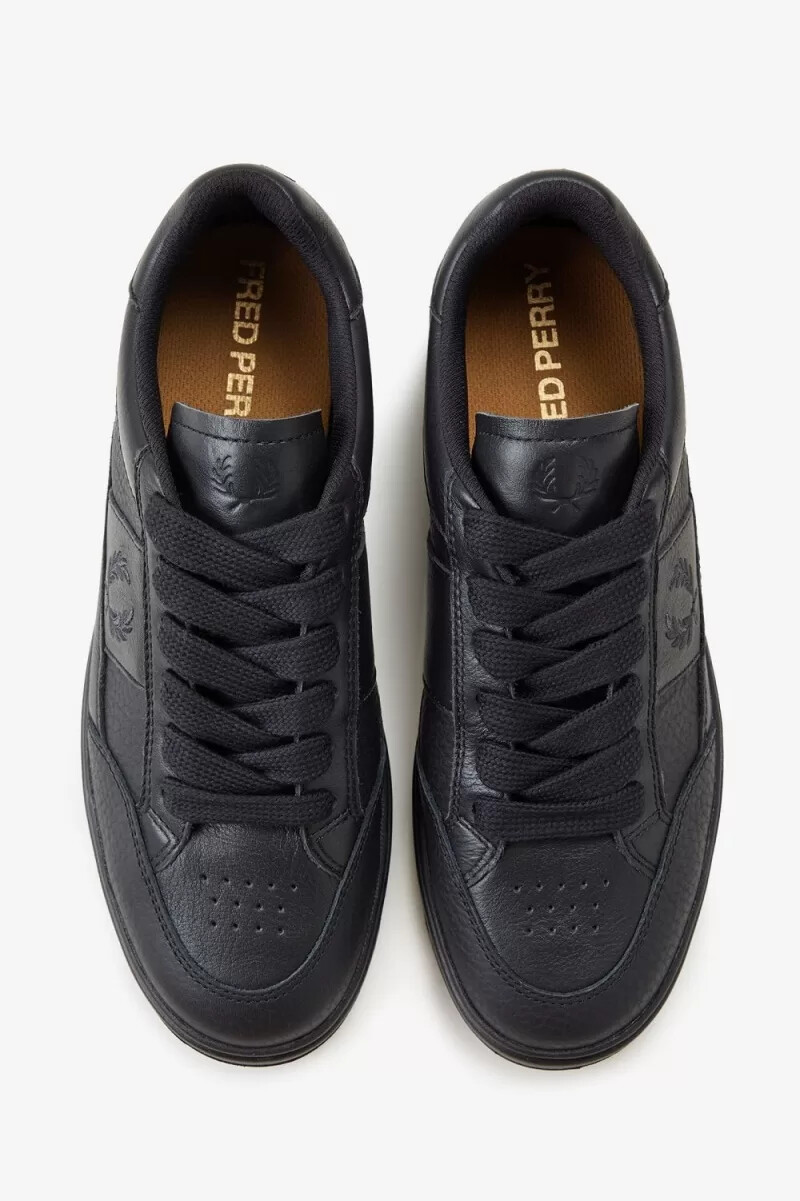 scarpe da tennis da uomo fred perry b440 nere e grigie