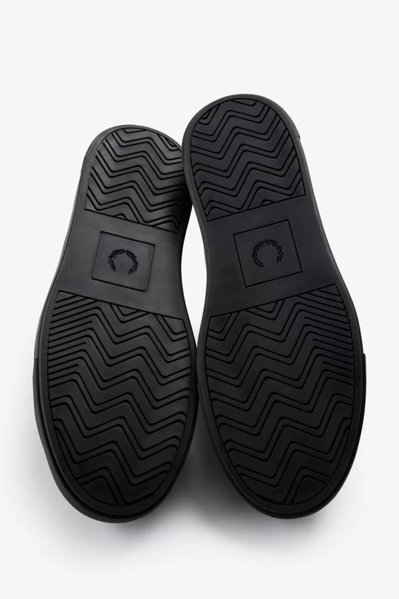 scarpe da tennis da uomo fred perry b71 nere e dorate