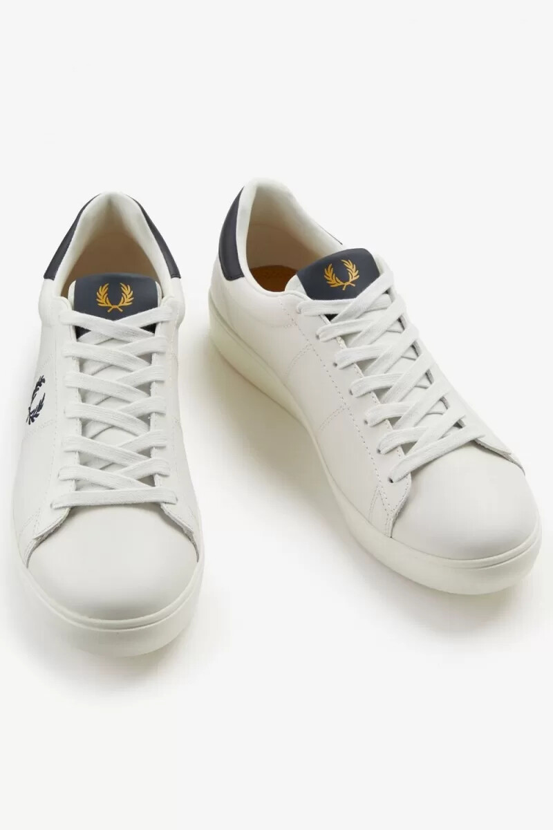 scarpe da tennis da uomo fred perry spencer color avorio