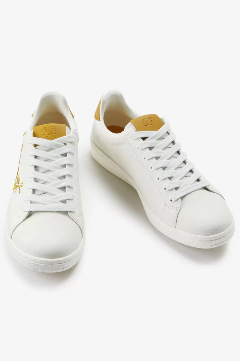 scarpe da tennis da uomo fred perry b721 color avorio