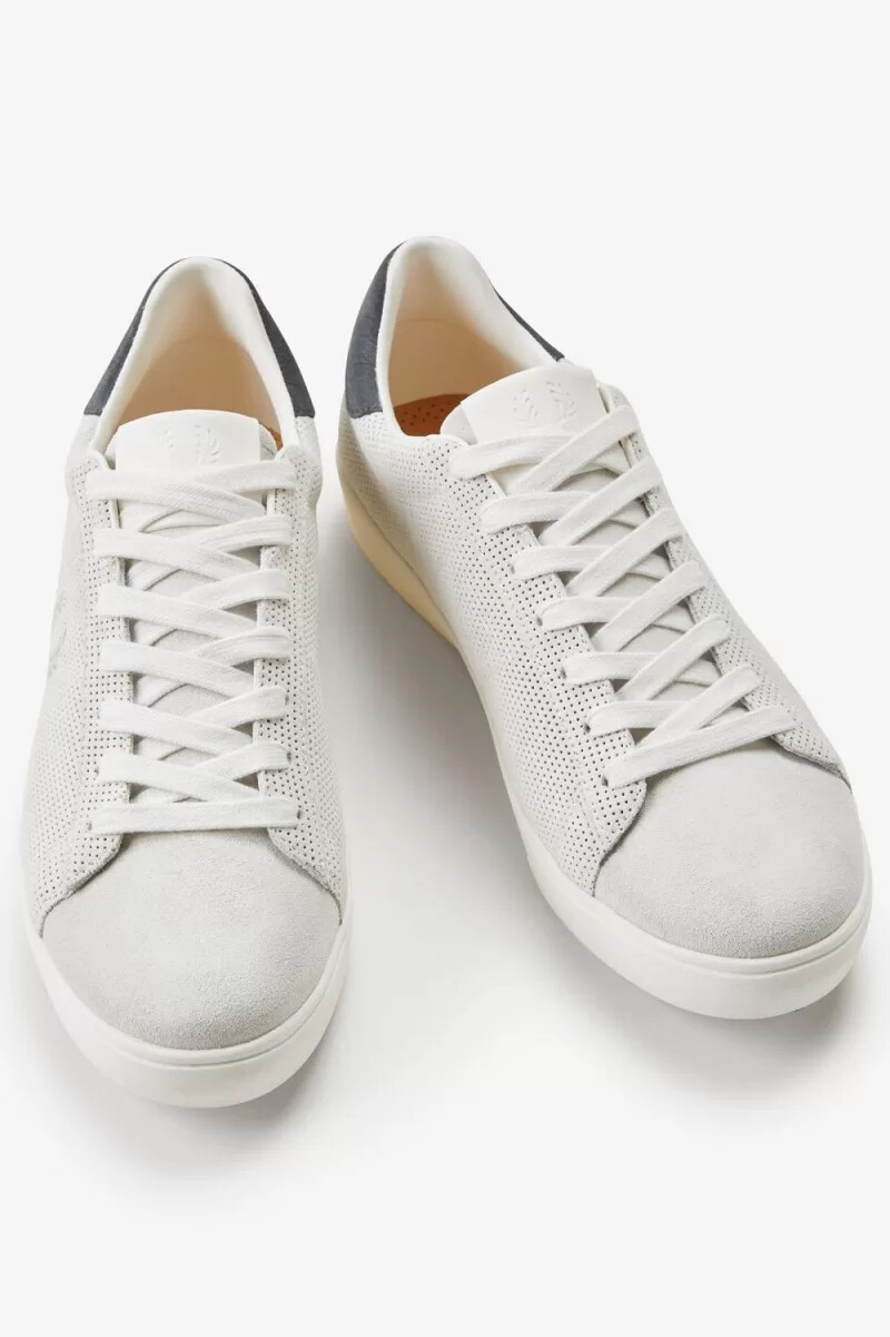 scarpe da tennis da uomo fred perry spencer snow white oatmeal