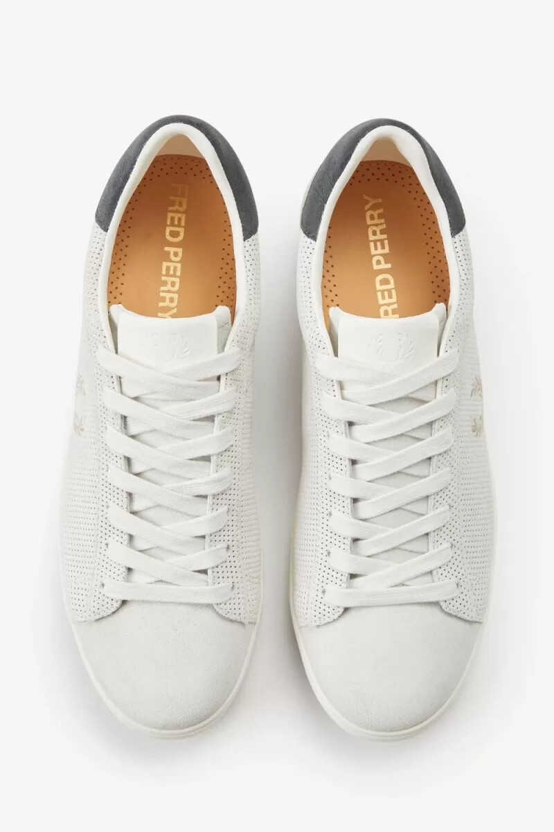 scarpe da tennis da uomo fred perry spencer snow white oatmeal