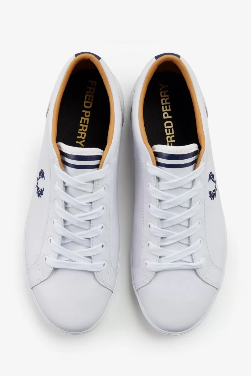 scarpe da tennis da uomo fred perry baseline bianche