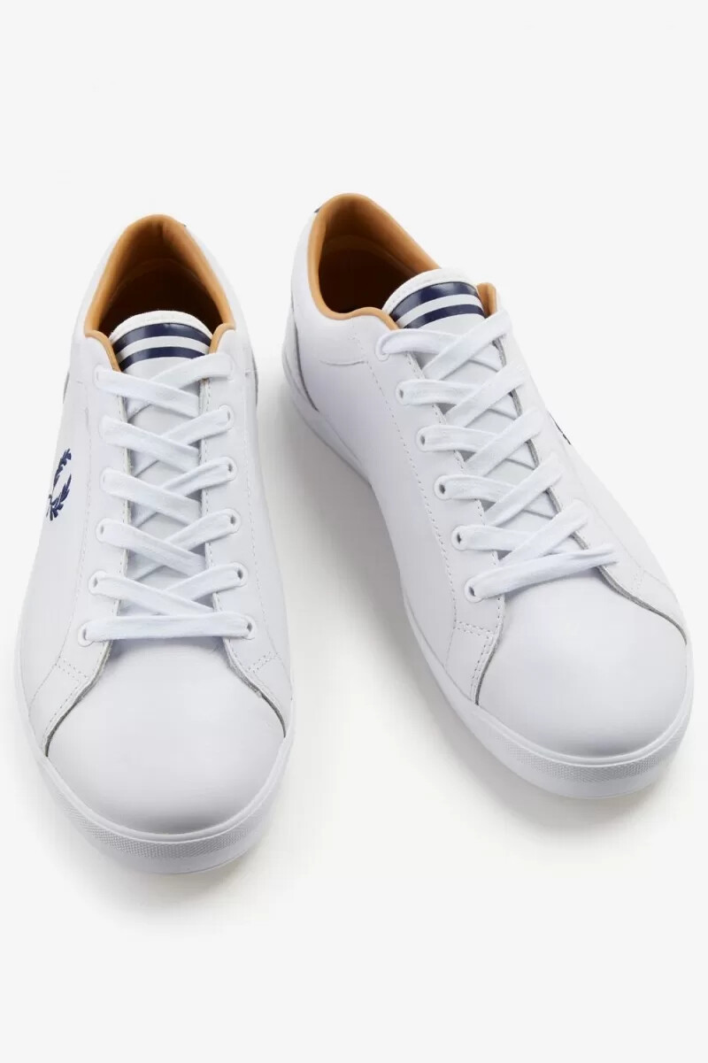 scarpe da tennis da uomo fred perry baseline bianche