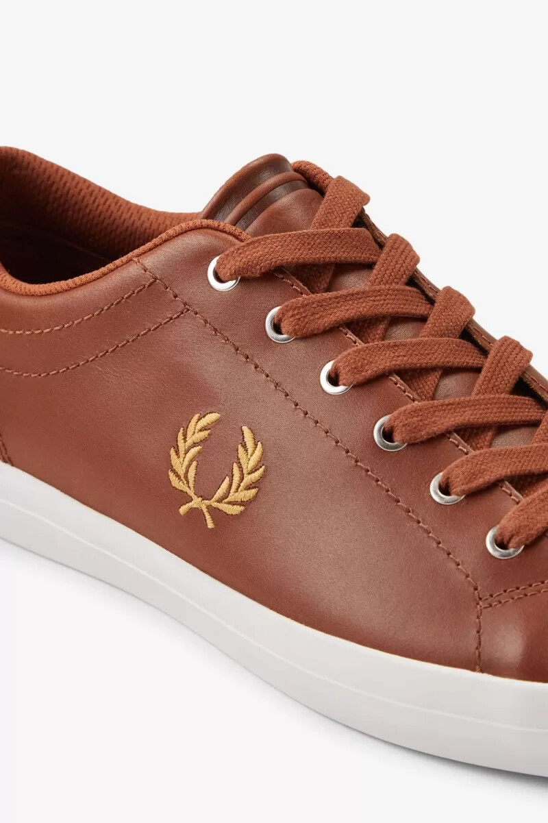 scarpe da tennis da uomo fred perry baseline color cuoio