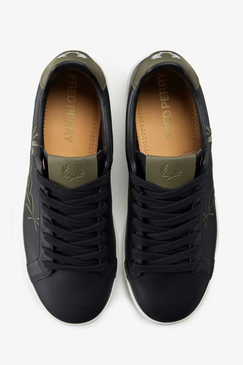 scarpe da tennis da uomo fred perry b721 nere