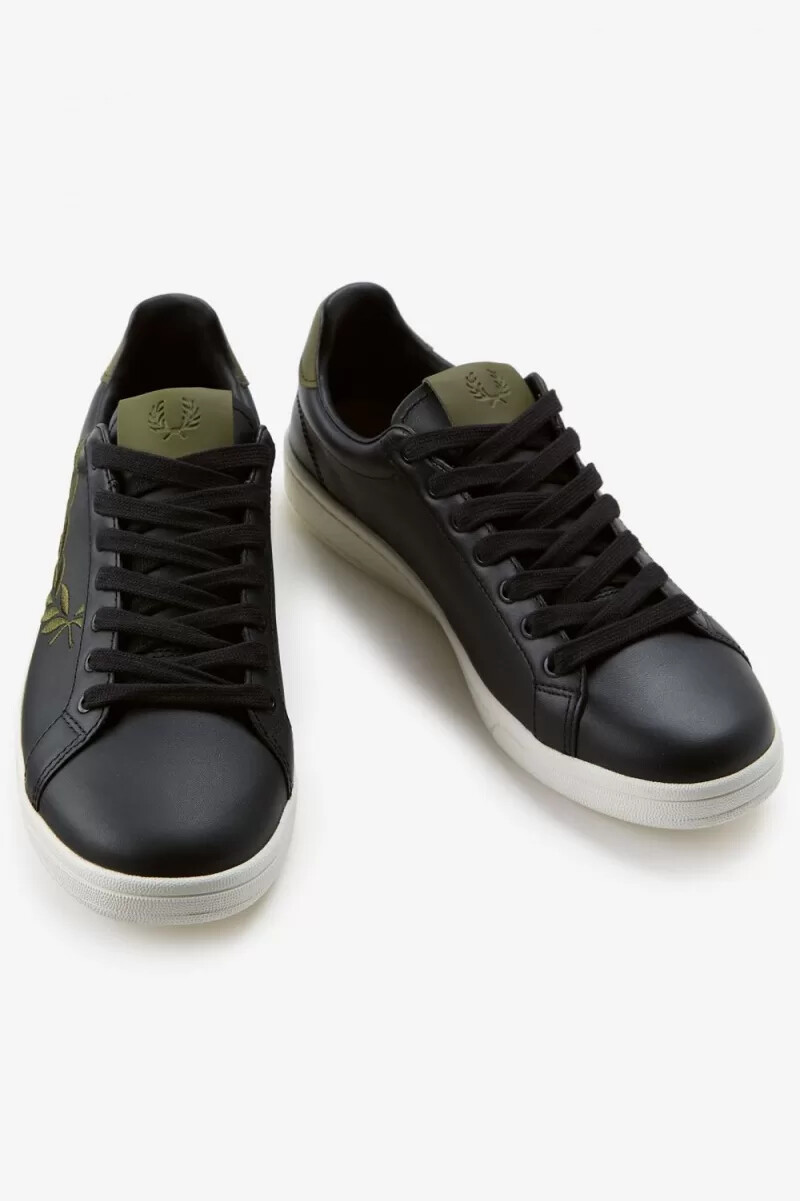 scarpe da tennis da uomo fred perry b721 nere