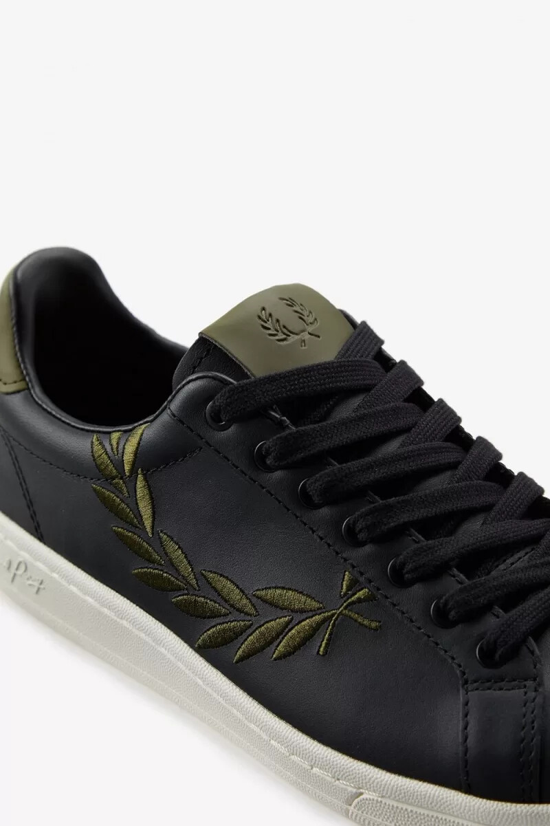 scarpe da tennis da uomo fred perry b721 nere
