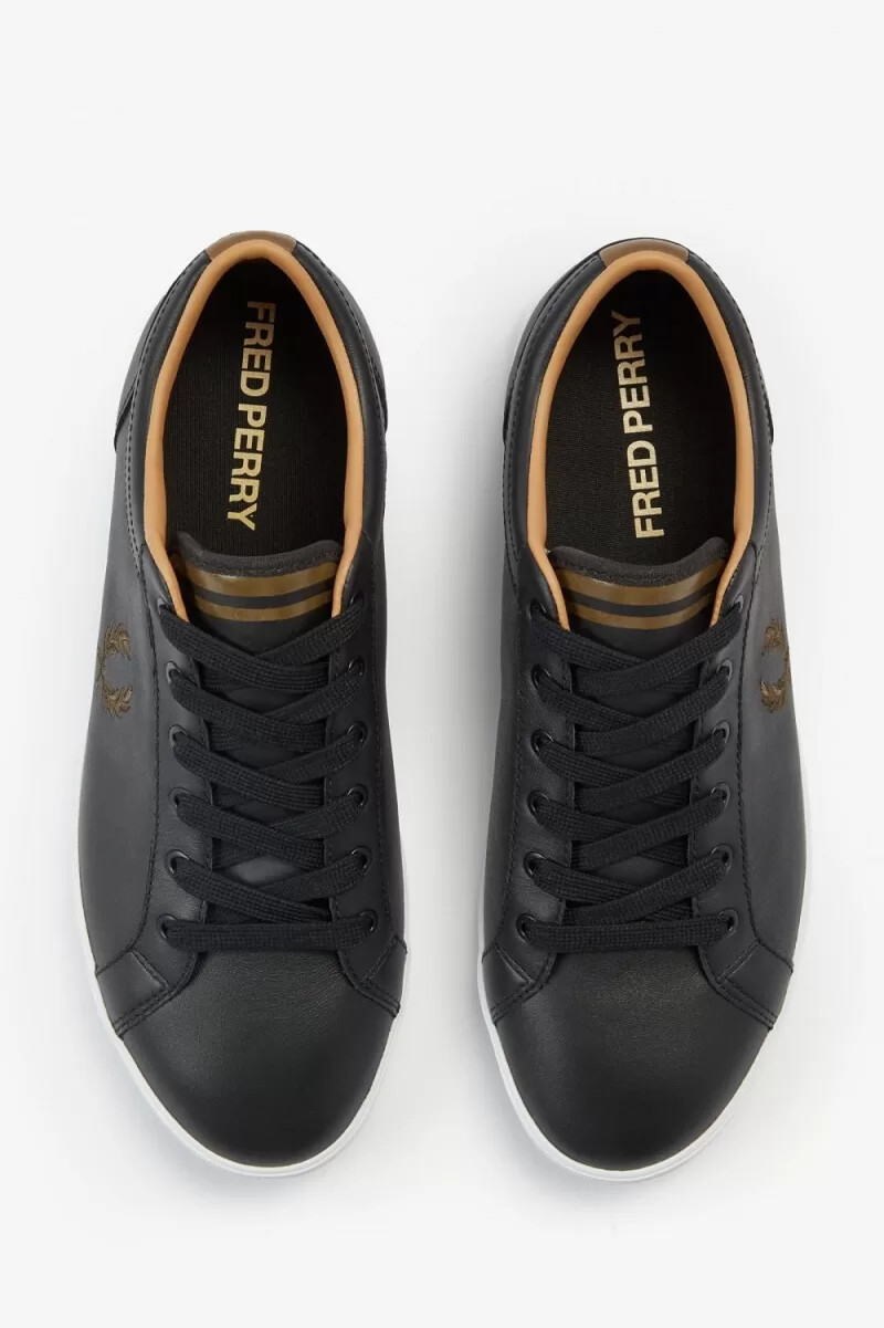 scarpe da tennis da uomo fred perry baseline nere