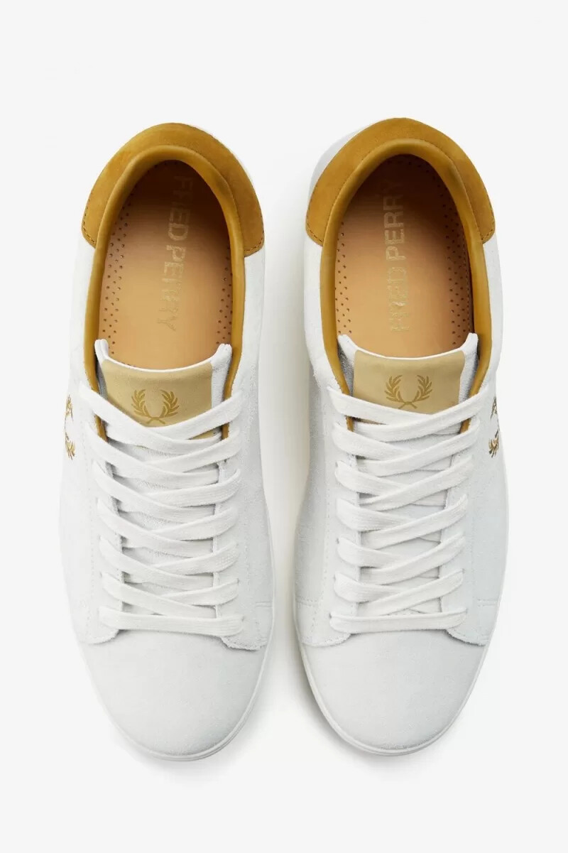 scarpe da tennis da uomo fred perry spencer bianche