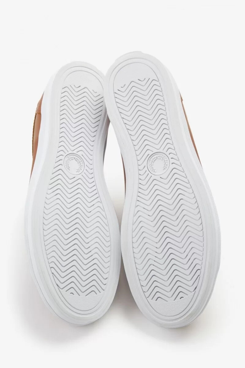 scarpe da tennis da uomo fred perry baseline color cuoio