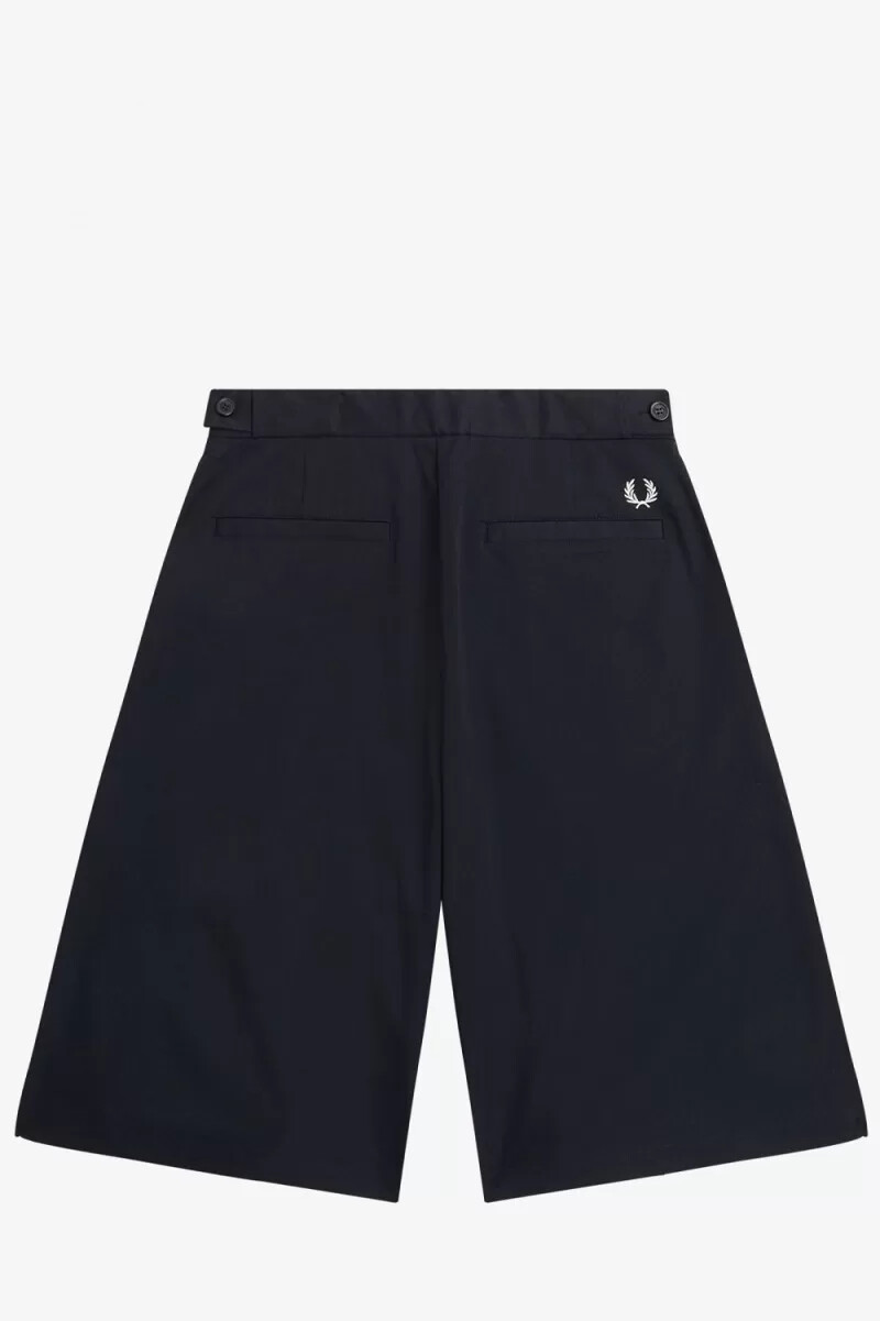 pantaloncini plissettati da donna fred perry neri