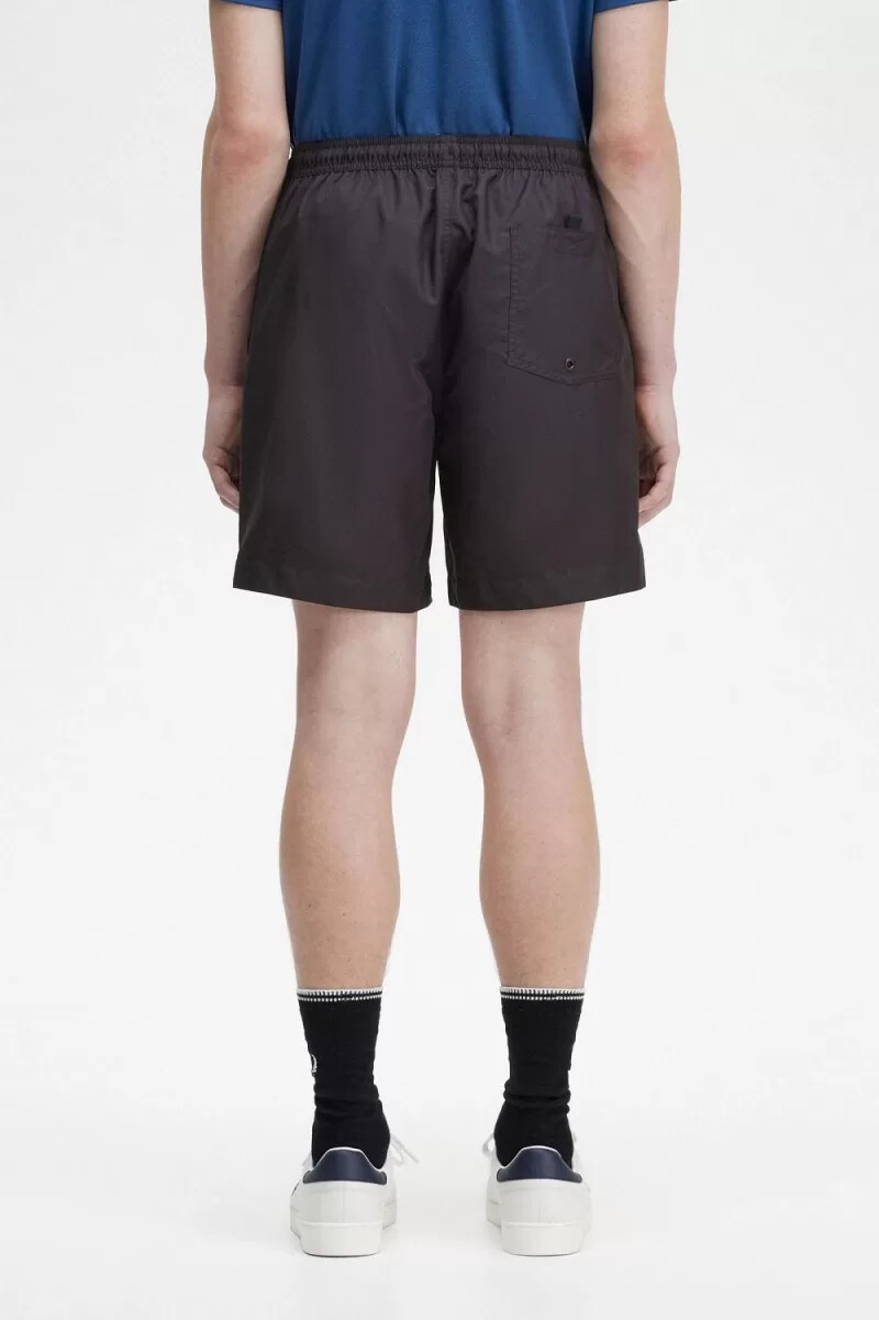 pantaloncini da bagno classici da uomo fred perry neri