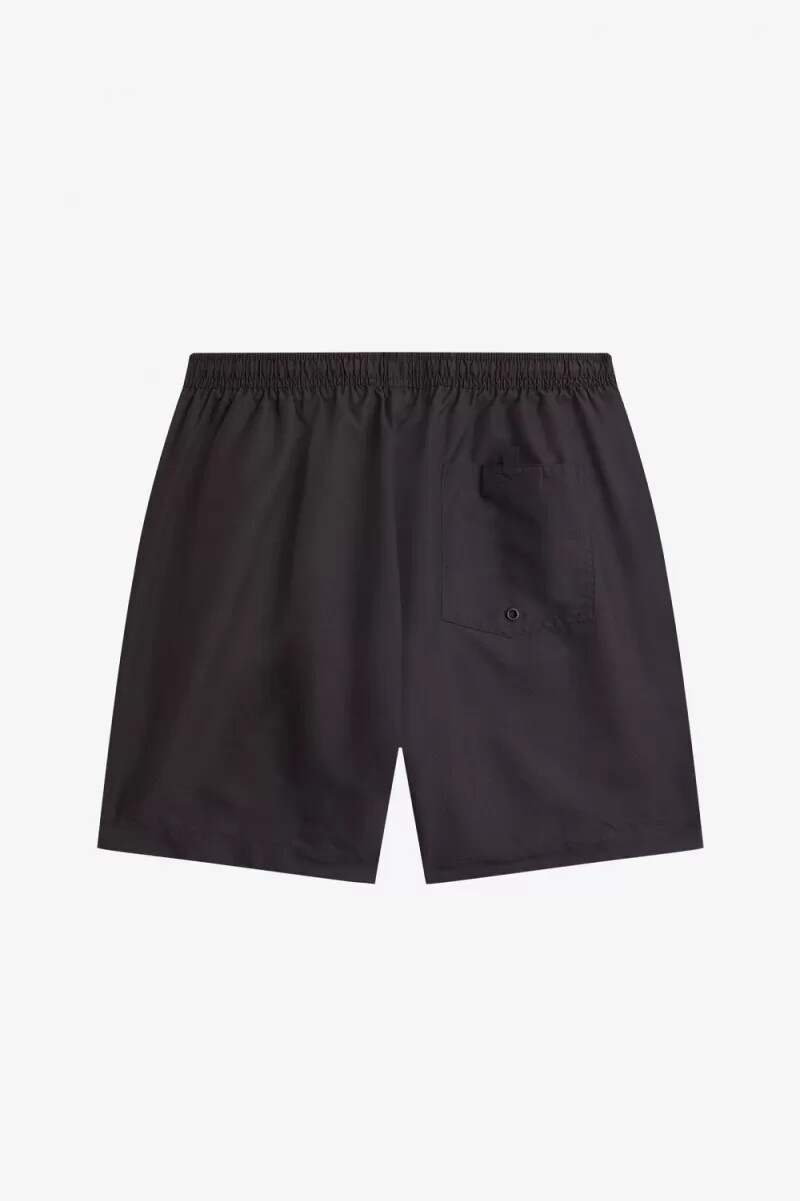 pantaloncini da bagno classici da uomo fred perry neri