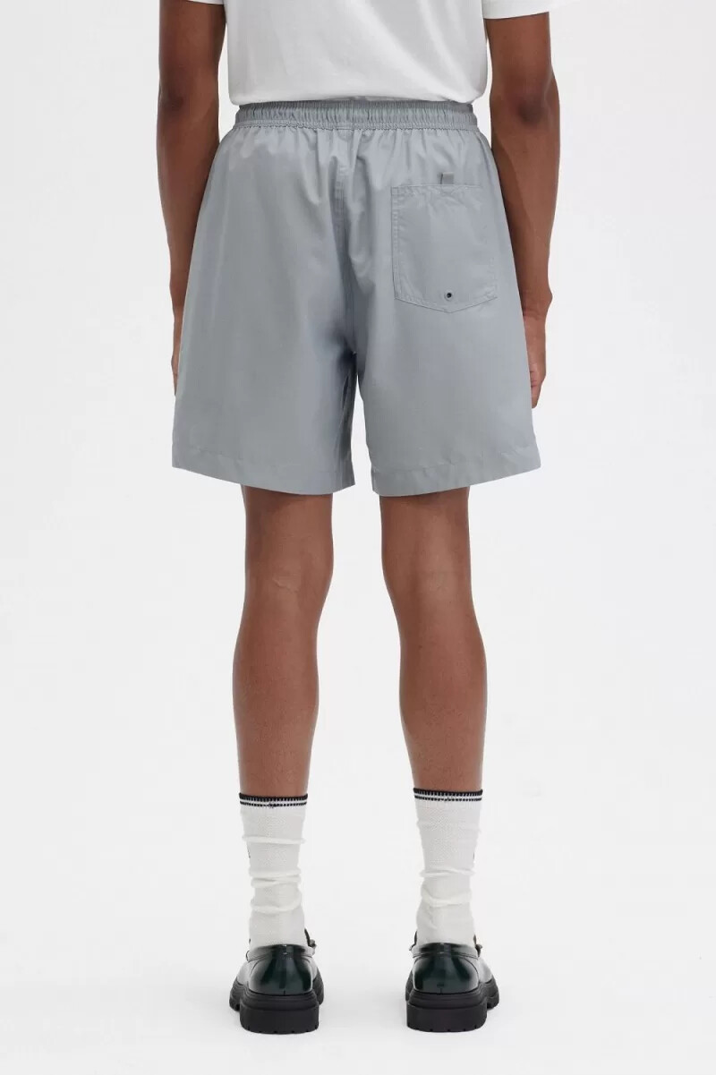 pantaloncini da bagno classici da uomo fred perry grigi