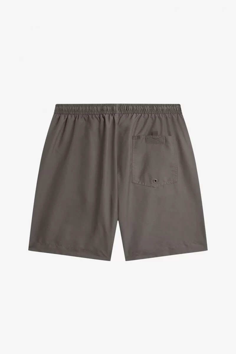 pantaloncini da bagno classici da uomo fred perry colore verde campo