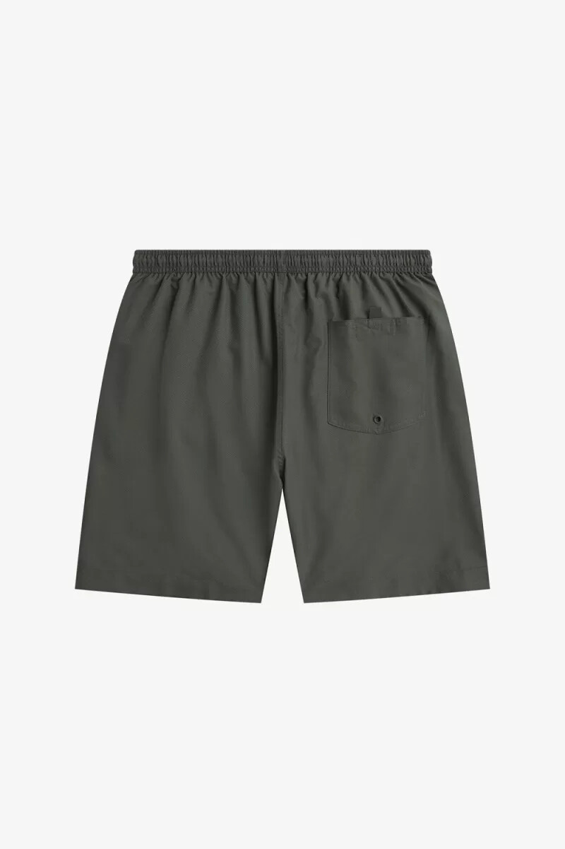 pantaloncini da bagno classici da uomo fred perry colore verde campo