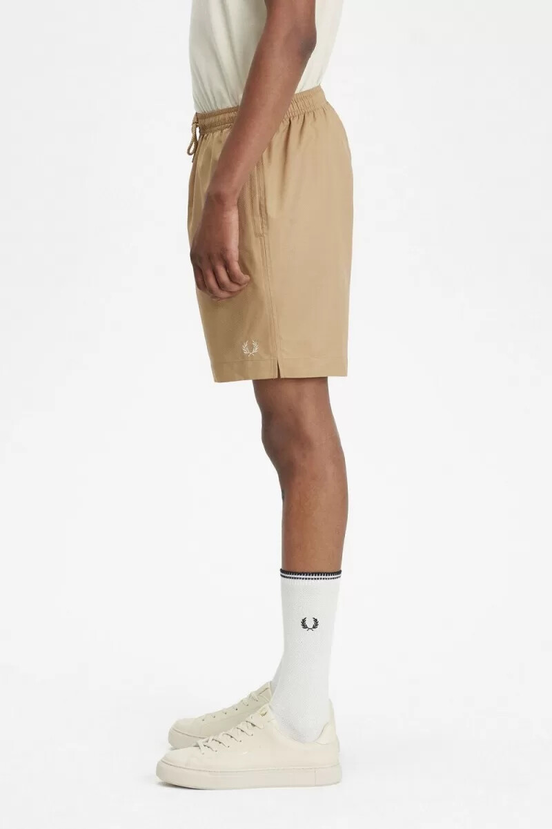 pantaloncini da bagno classici da uomo fred perry verdi