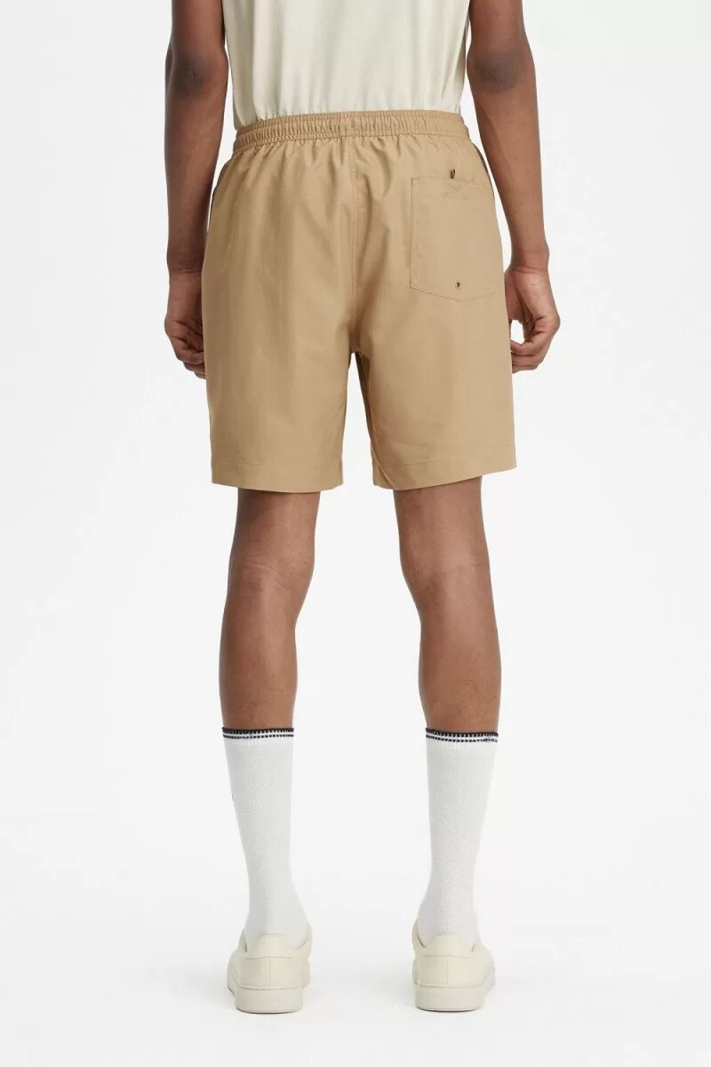 pantaloncini da bagno classici da uomo fred perry verdi