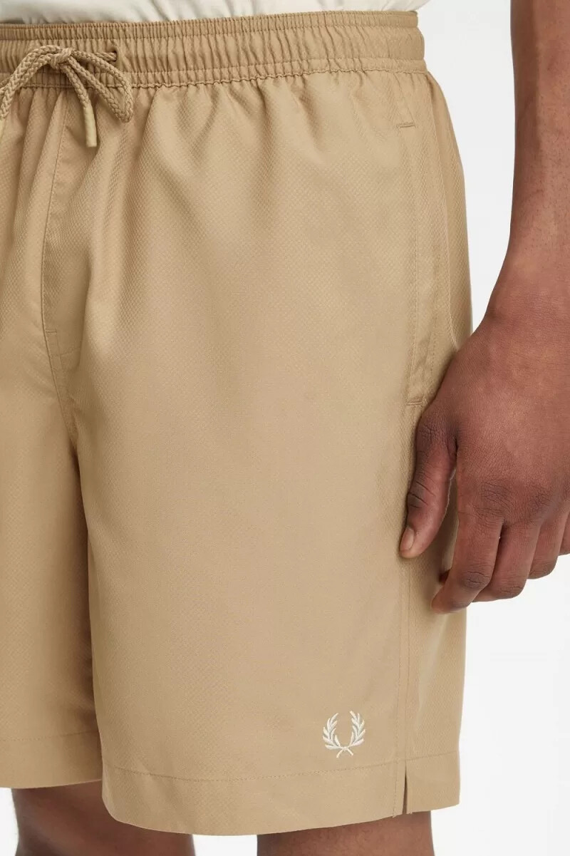 pantaloncini da bagno classici da uomo fred perry verdi