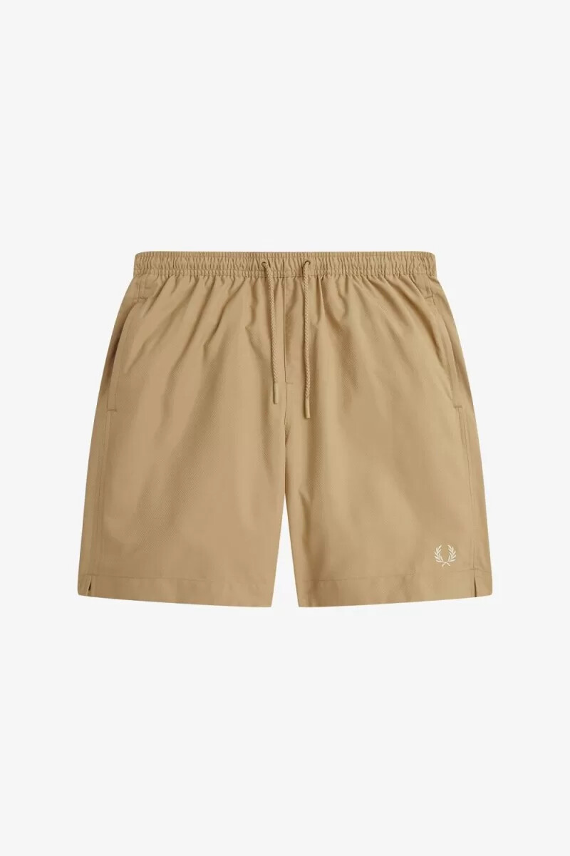 pantaloncini da bagno classici da uomo fred perry verdi