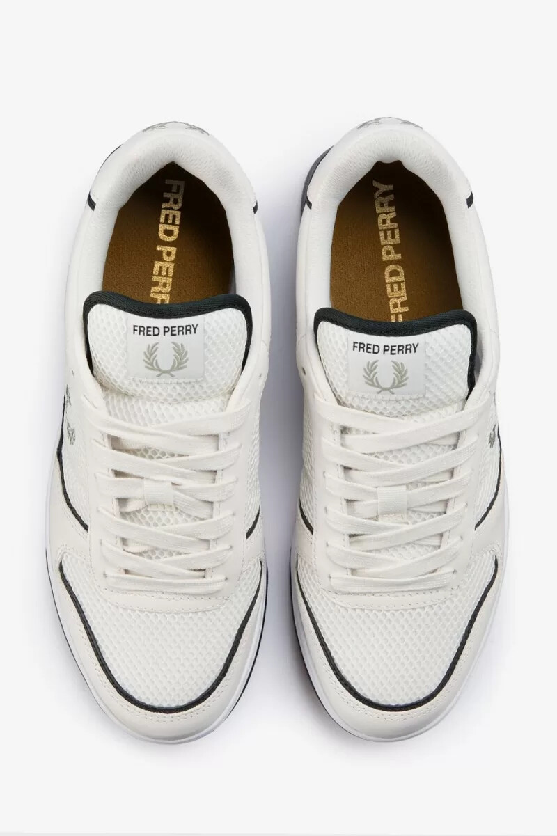 fred perry b300 sneakers da uomo bianco neve menta