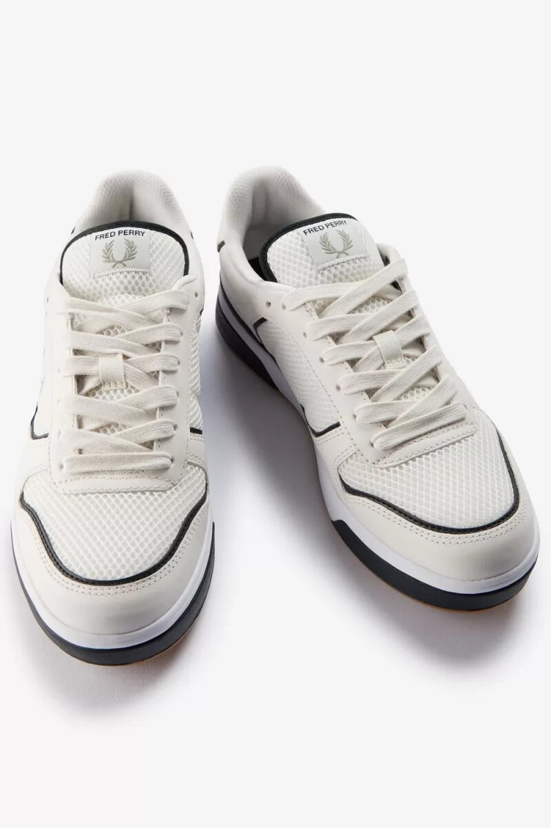 fred perry b300 sneakers da uomo bianco neve menta
