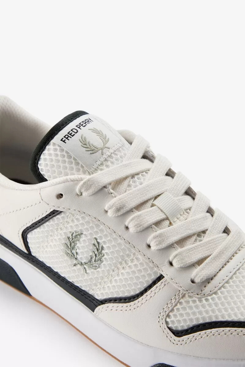 fred perry b300 sneakers da uomo bianco neve menta