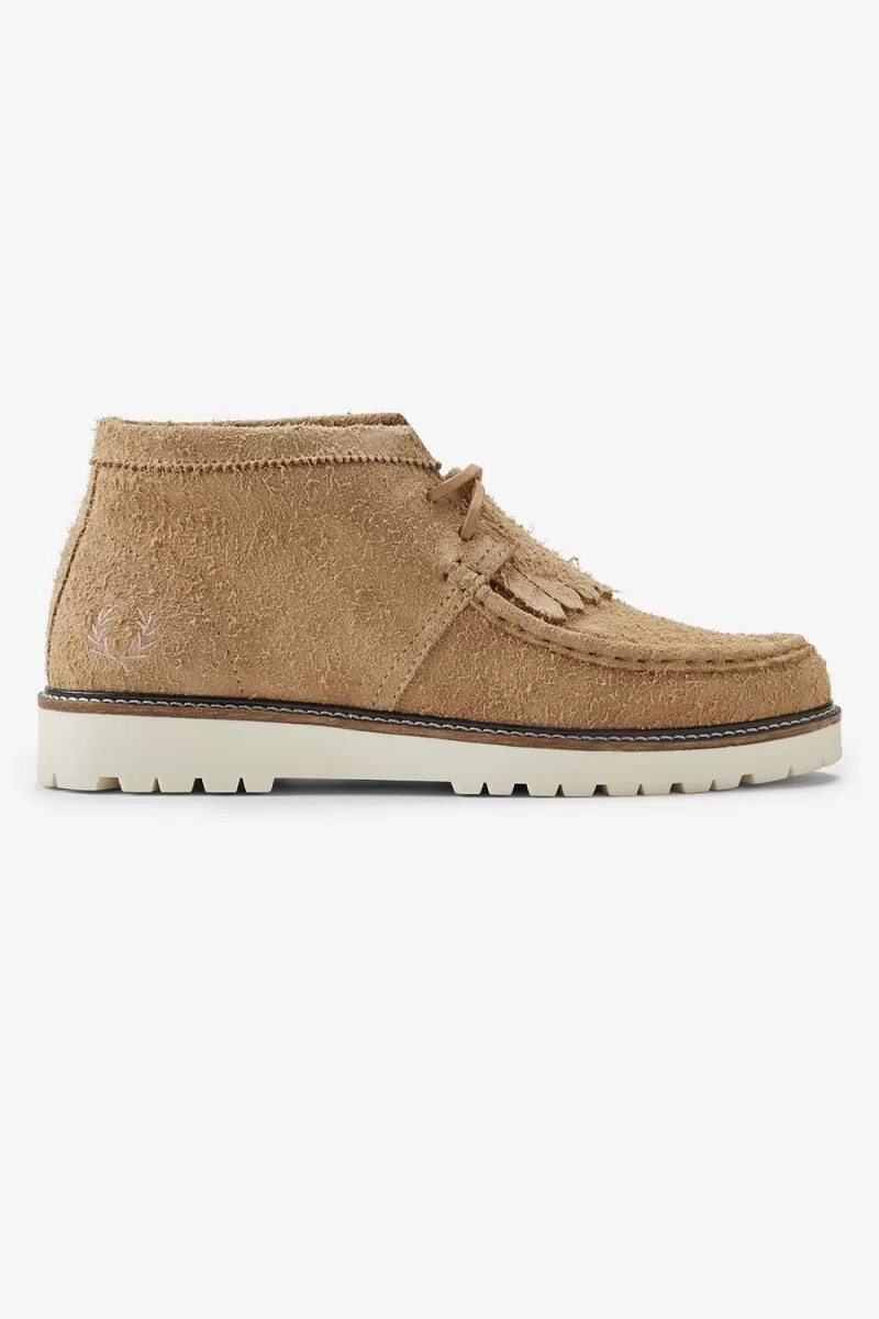 fred perry mid kenney stivali da uomo verdi