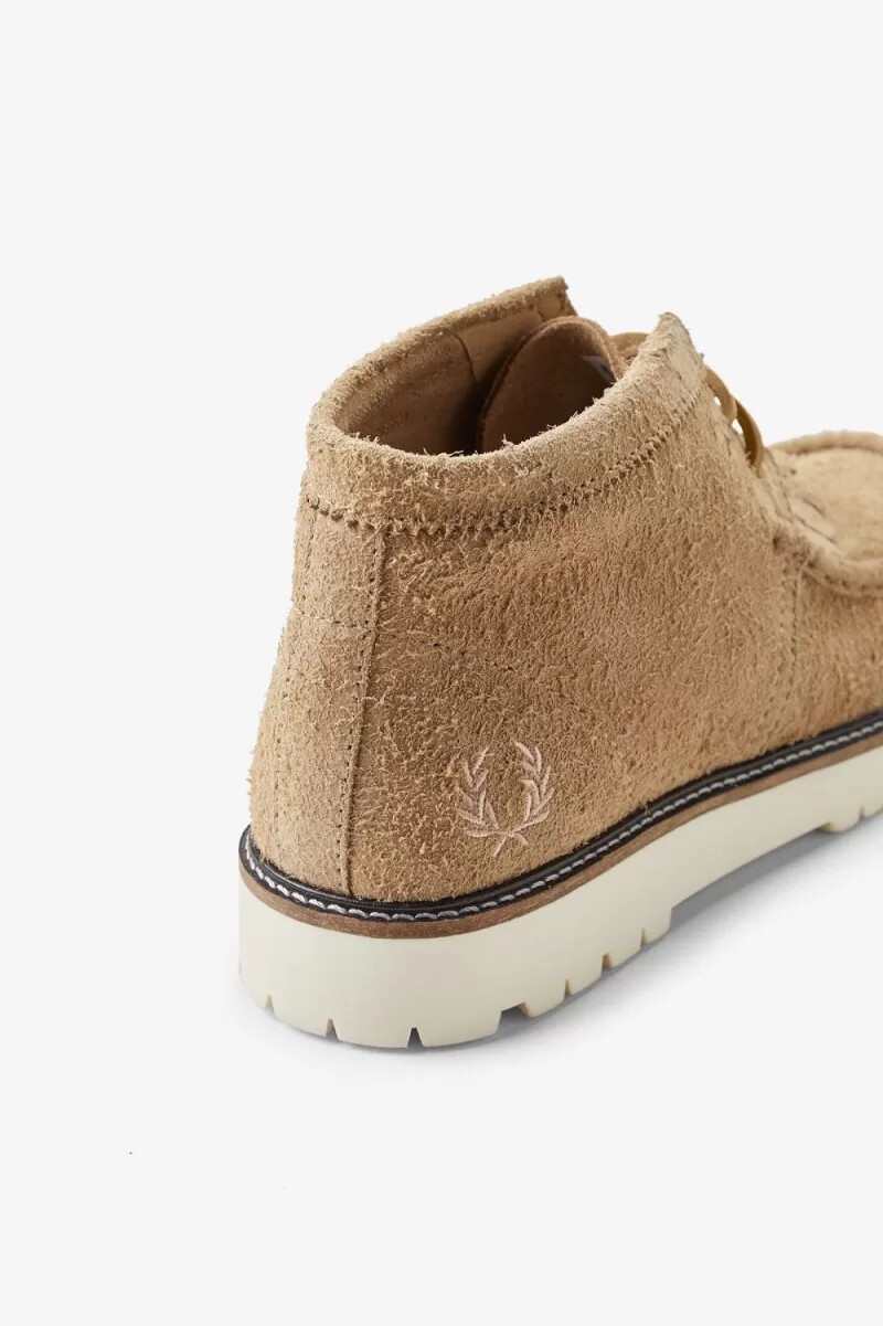fred perry mid kenney stivali da uomo verdi