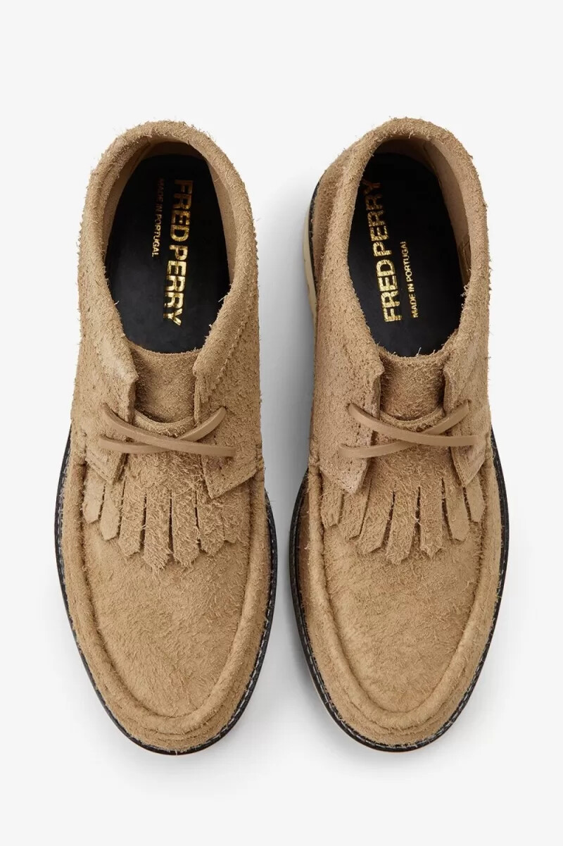 fred perry mid kenney stivali da uomo verdi