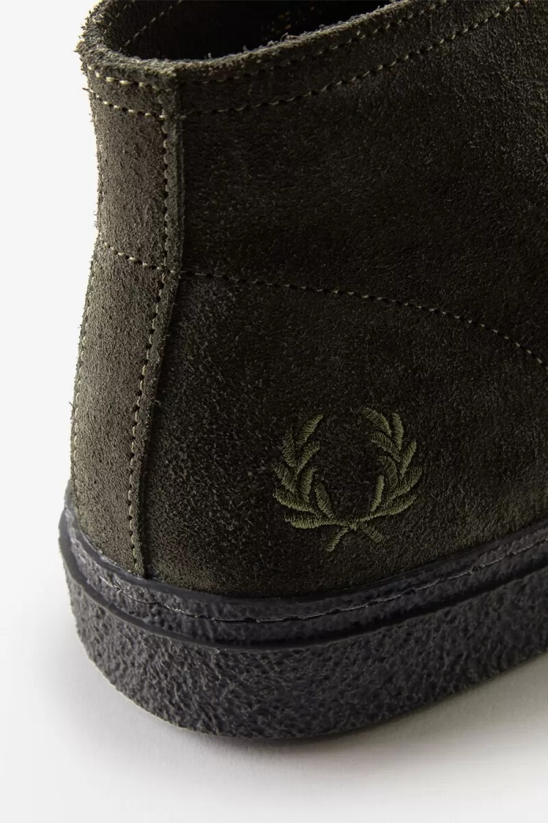 fred perry hawley stivali da uomo verde campo