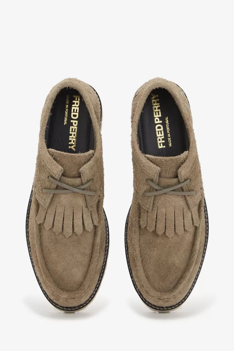 fred perry low kenney stivali da uomo grigio caldo