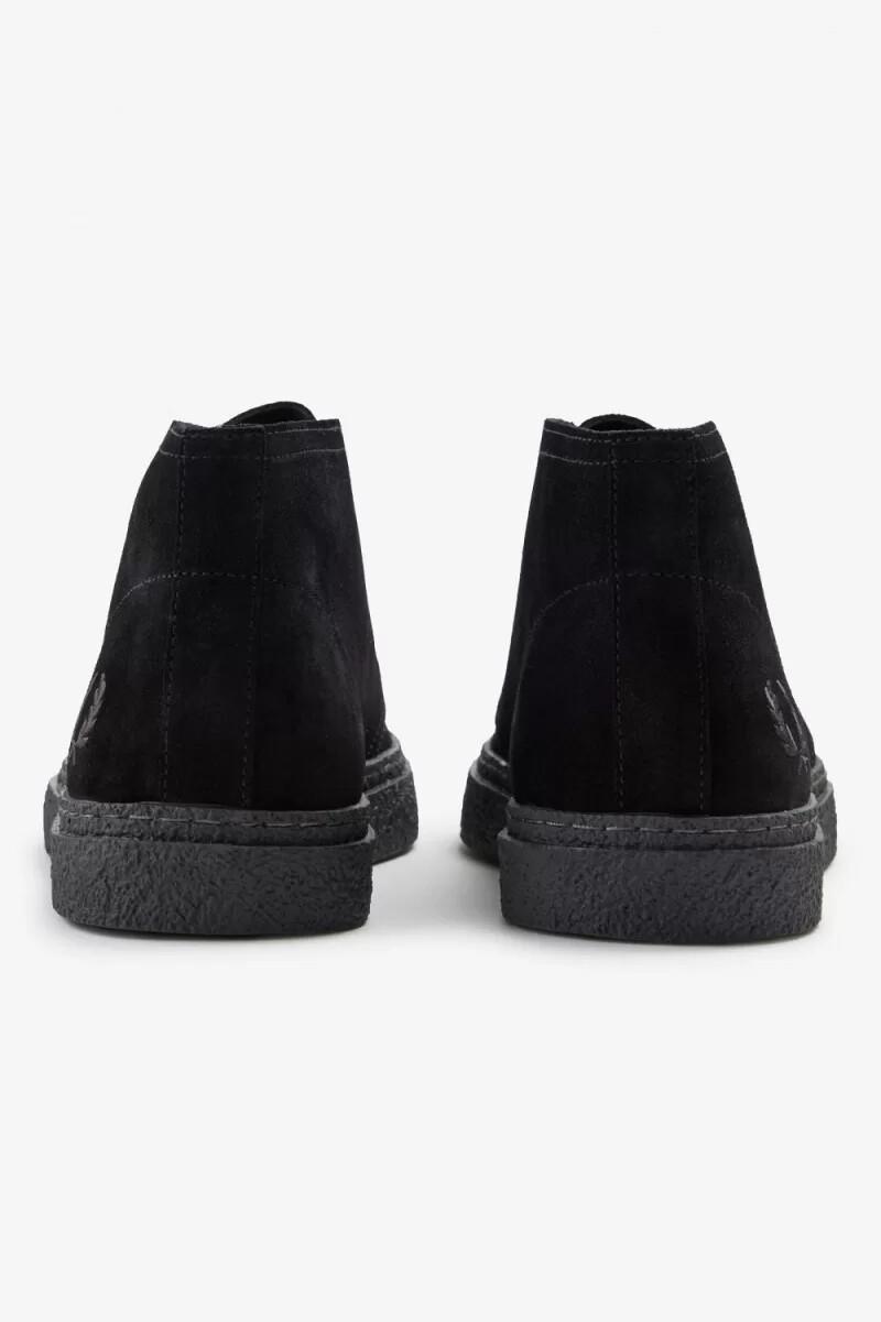 fred perry hawley stivali da uomo neri