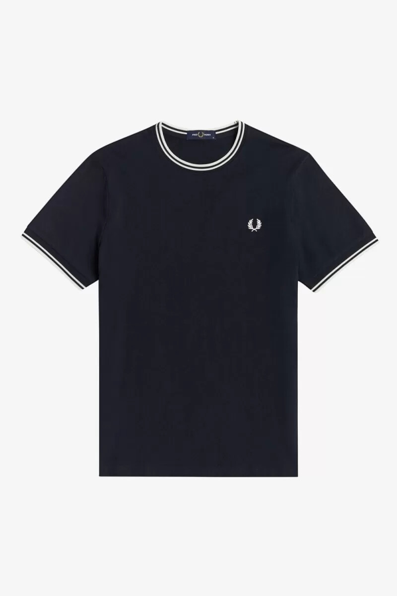 fred perry twin tipped t-shirt da uomo blu navy