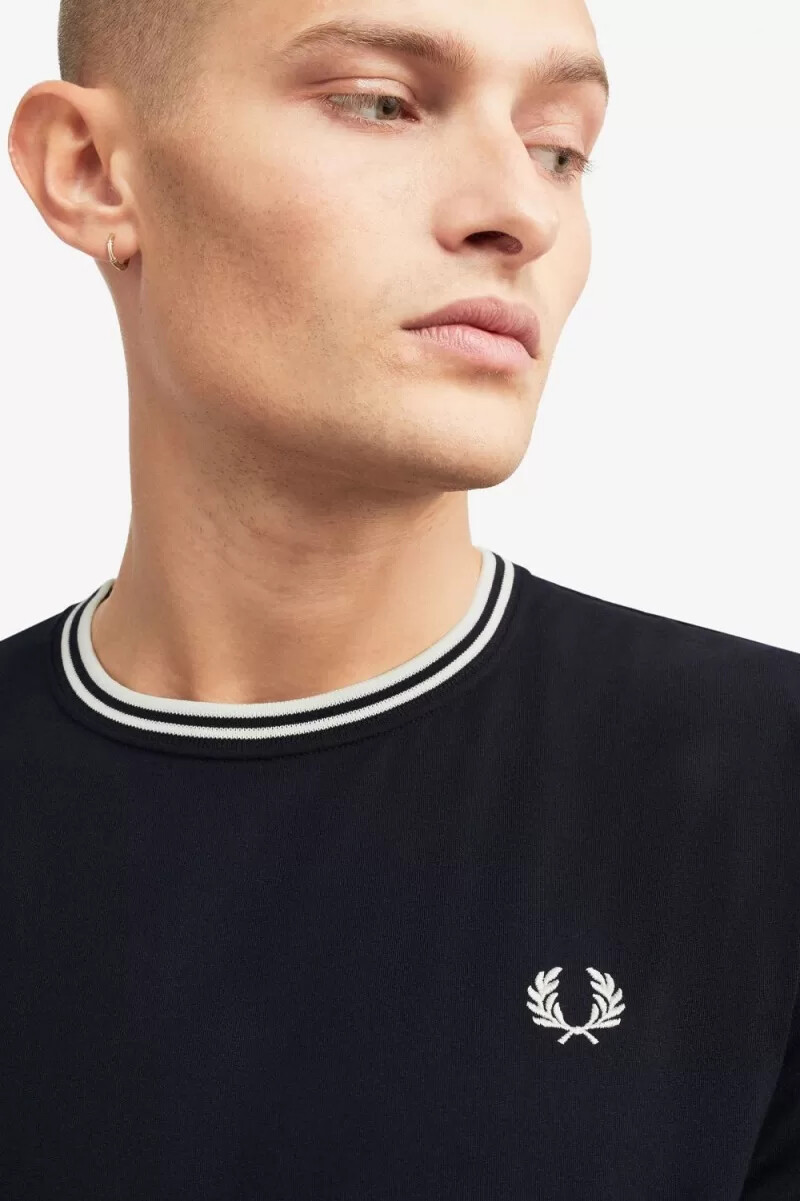 fred perry twin tipped t-shirt da uomo blu navy