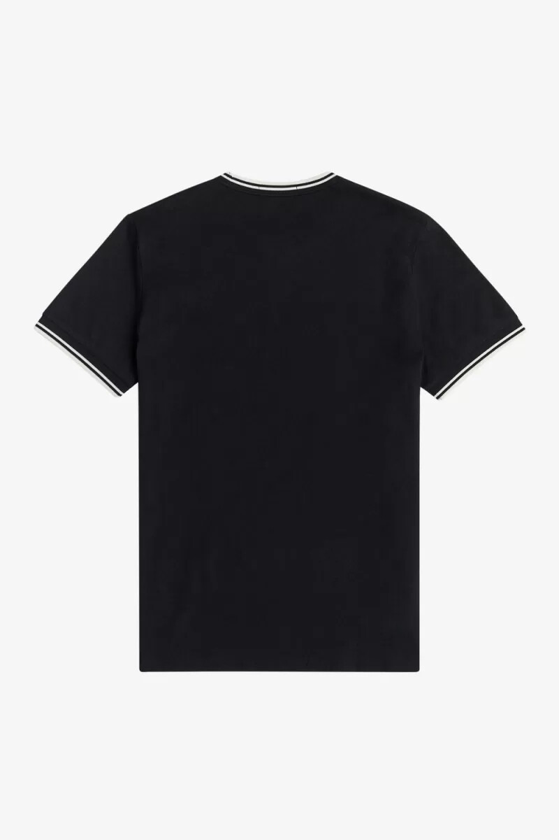 fred perry twin tipped t-shirt da uomo nera