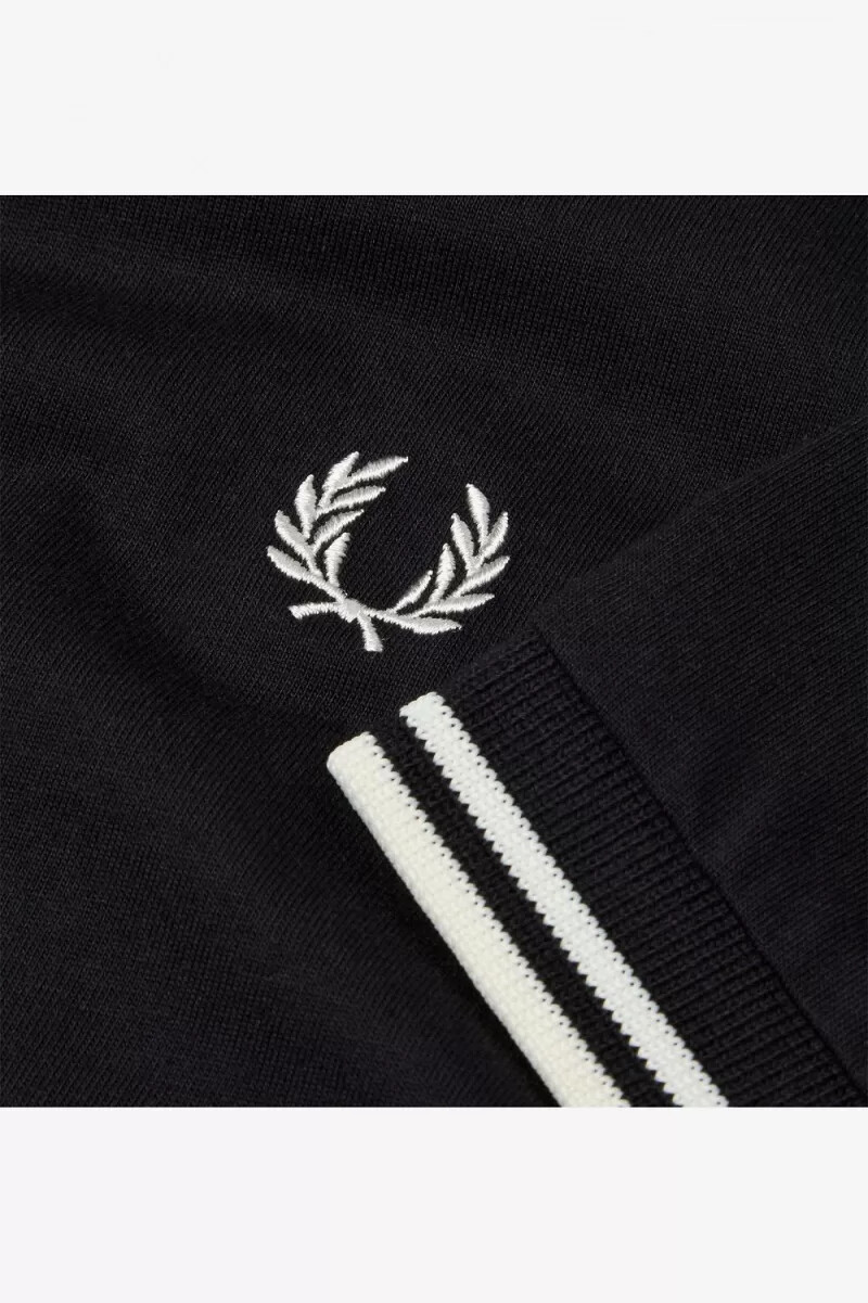 fred perry twin tipped t-shirt da uomo nera