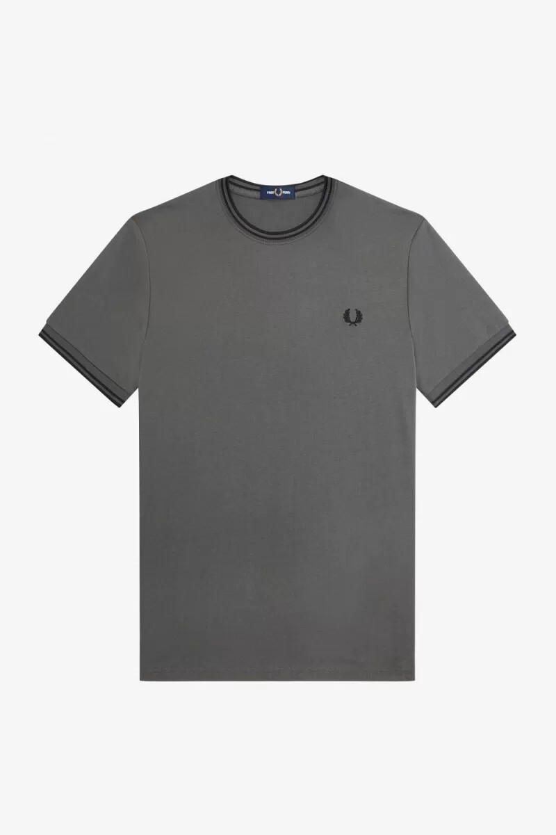fred perry twin tipped t-shirt da uomo verde campo