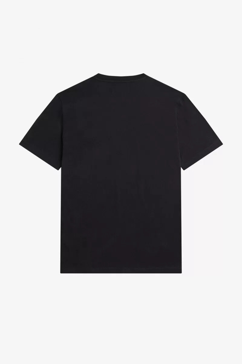spilla smaltata fred perry da uomo maglietta nera