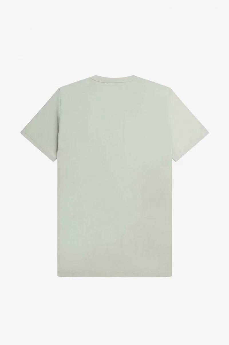 t-shirt da uomo ricamata fred perry grigia