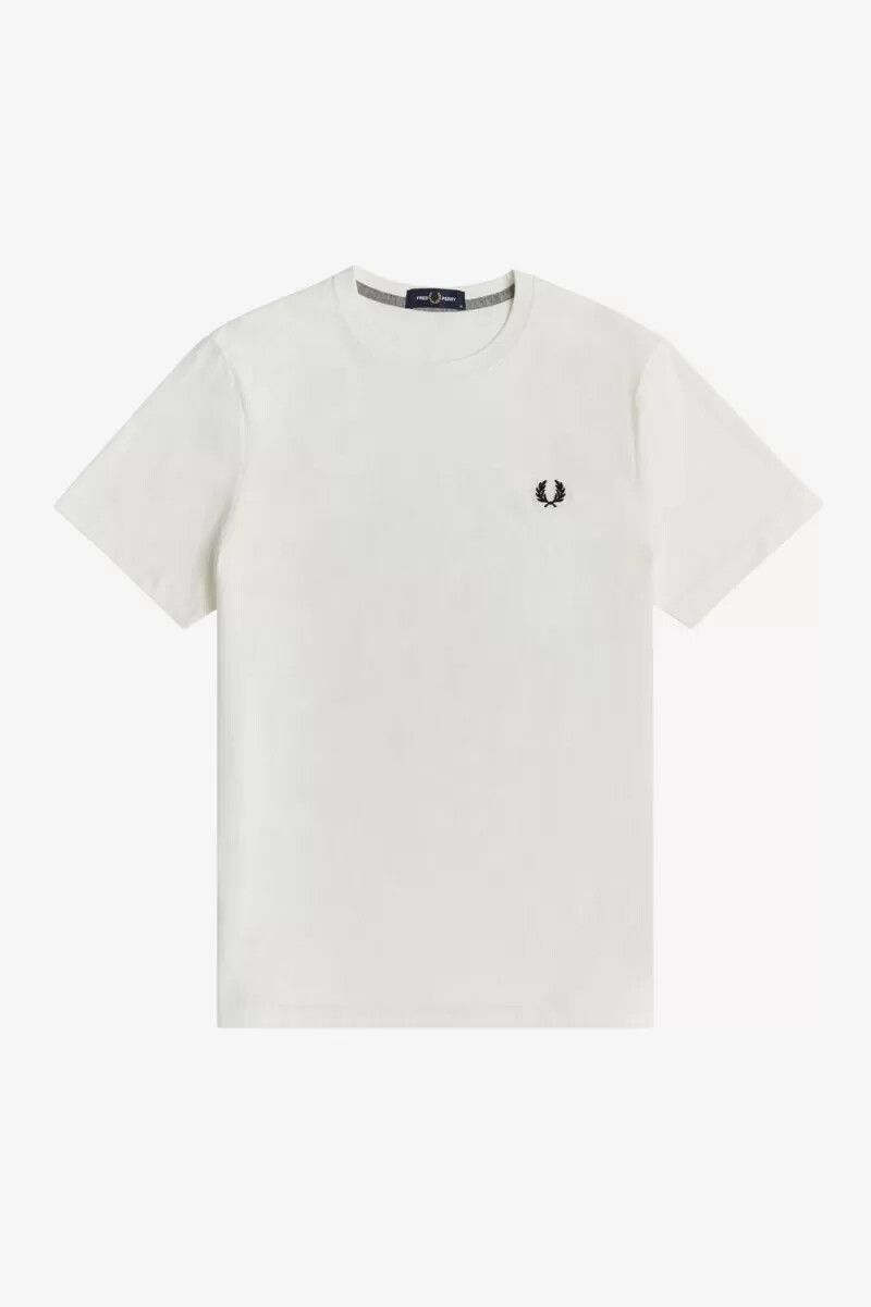 maglietta girocollo da uomo fred perry biancaneve