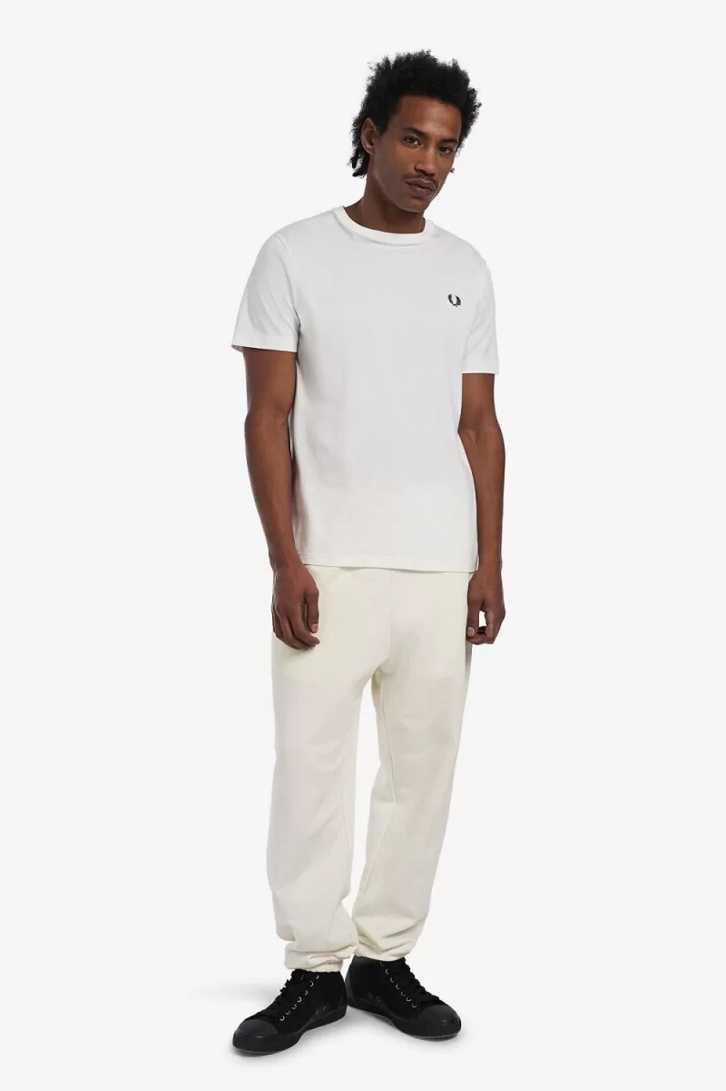 maglietta girocollo da uomo fred perry biancaneve