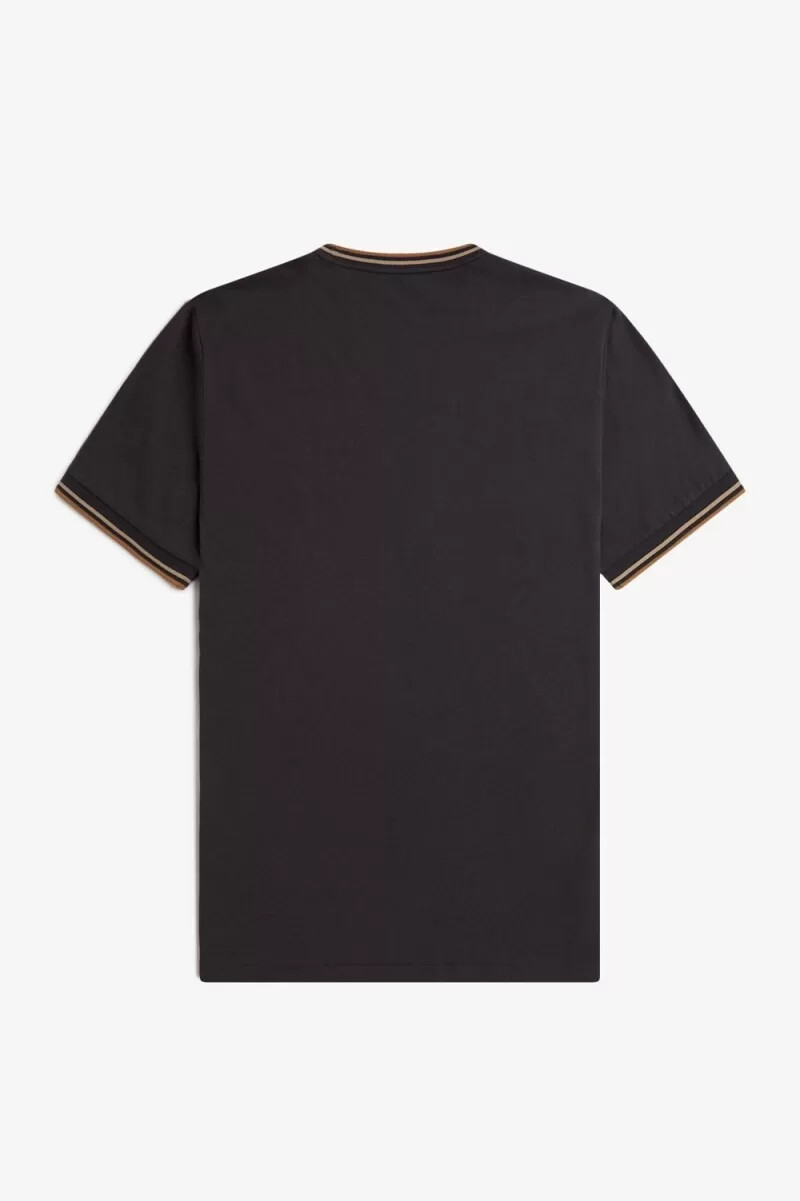 fred perry twin tipped t-shirt da uomo anchor grigio verde caffè scuro