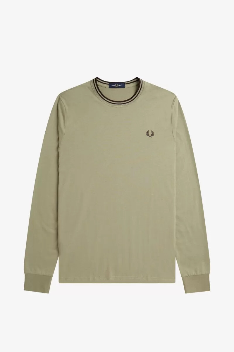 fred perry twin tipped t-shirt da uomo grigio caldo rosso scuro
