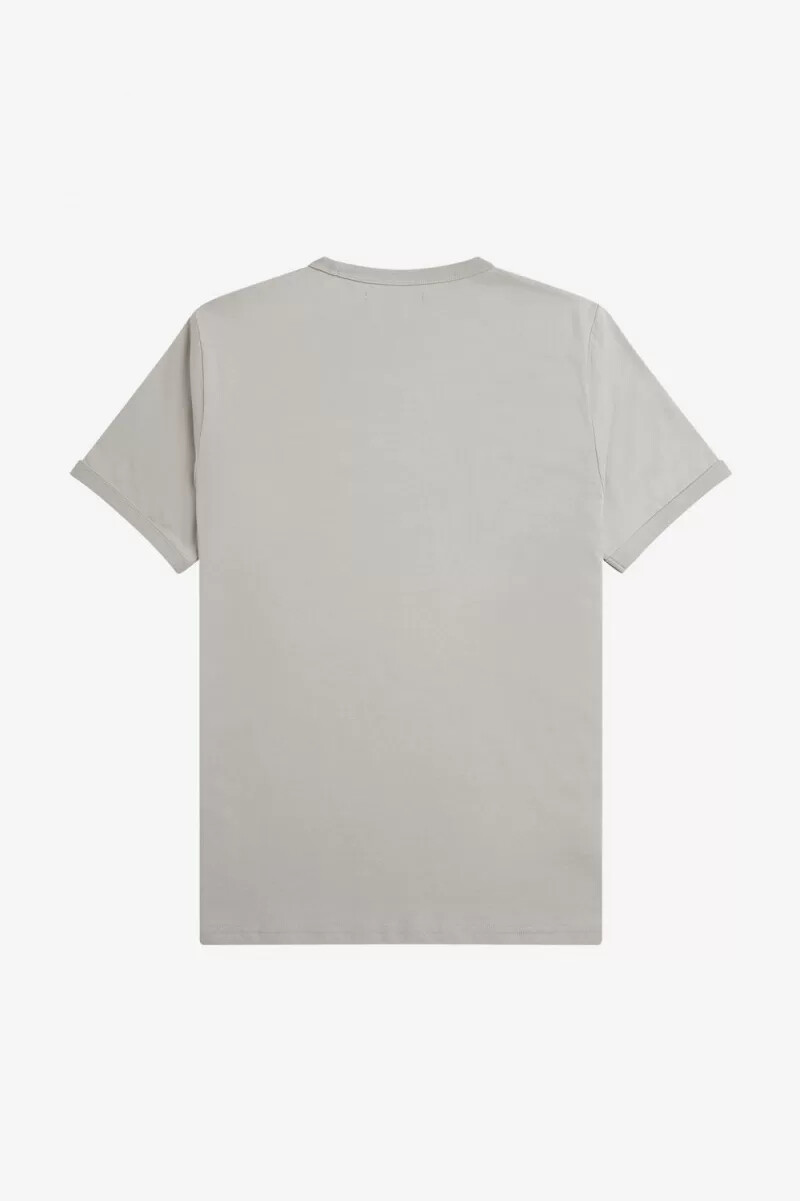 fred perry ringer t-shirt da uomo grigia