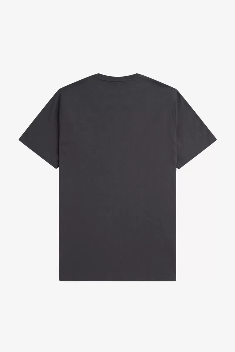 fred perry crew neck t-shirt da uomo anchor grey dark coffee