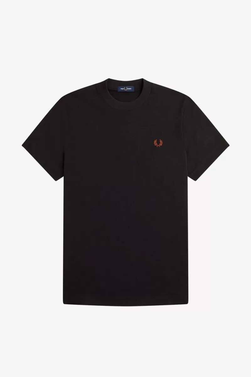 maglietta da uomo fred perry rave graphic nera