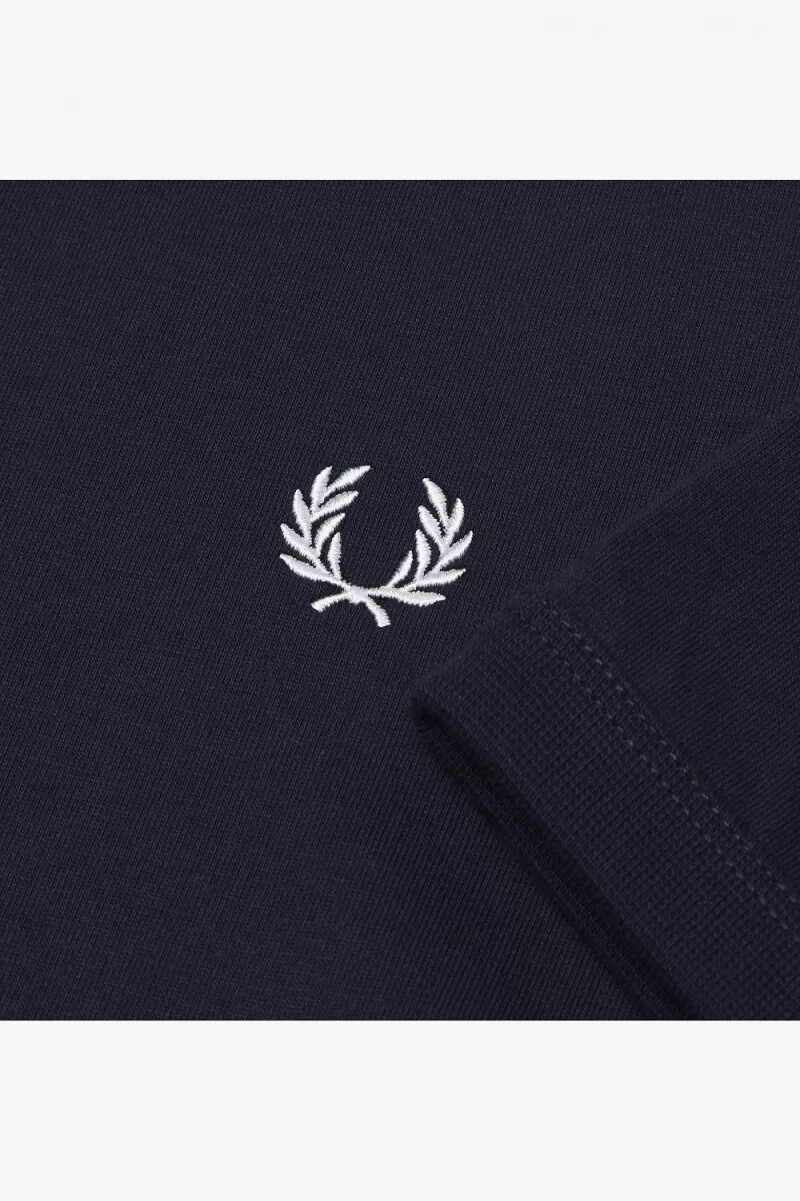fred perry ringer t-shirt da uomo blu navy