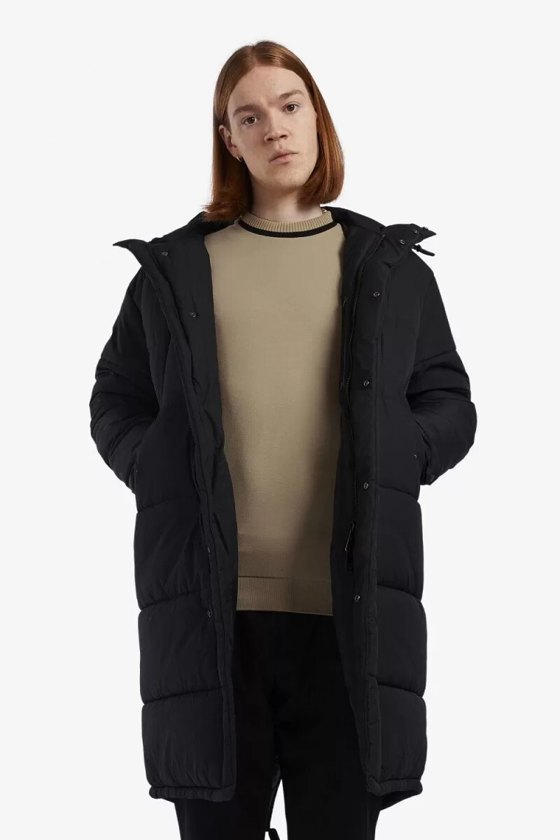 maglietta da uomo a maniche lunghe in piqué fred perry color cachi
